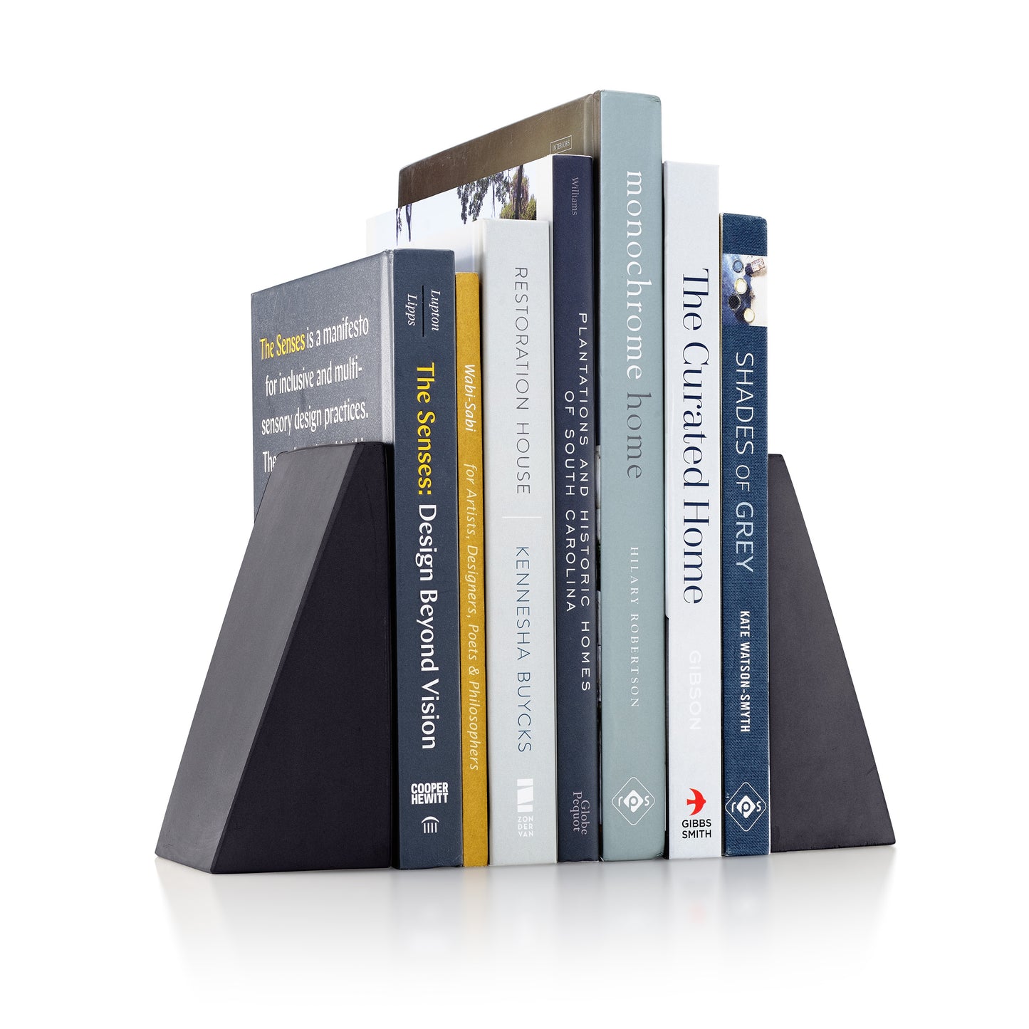 Concrete Angular Bookends: Charcoal