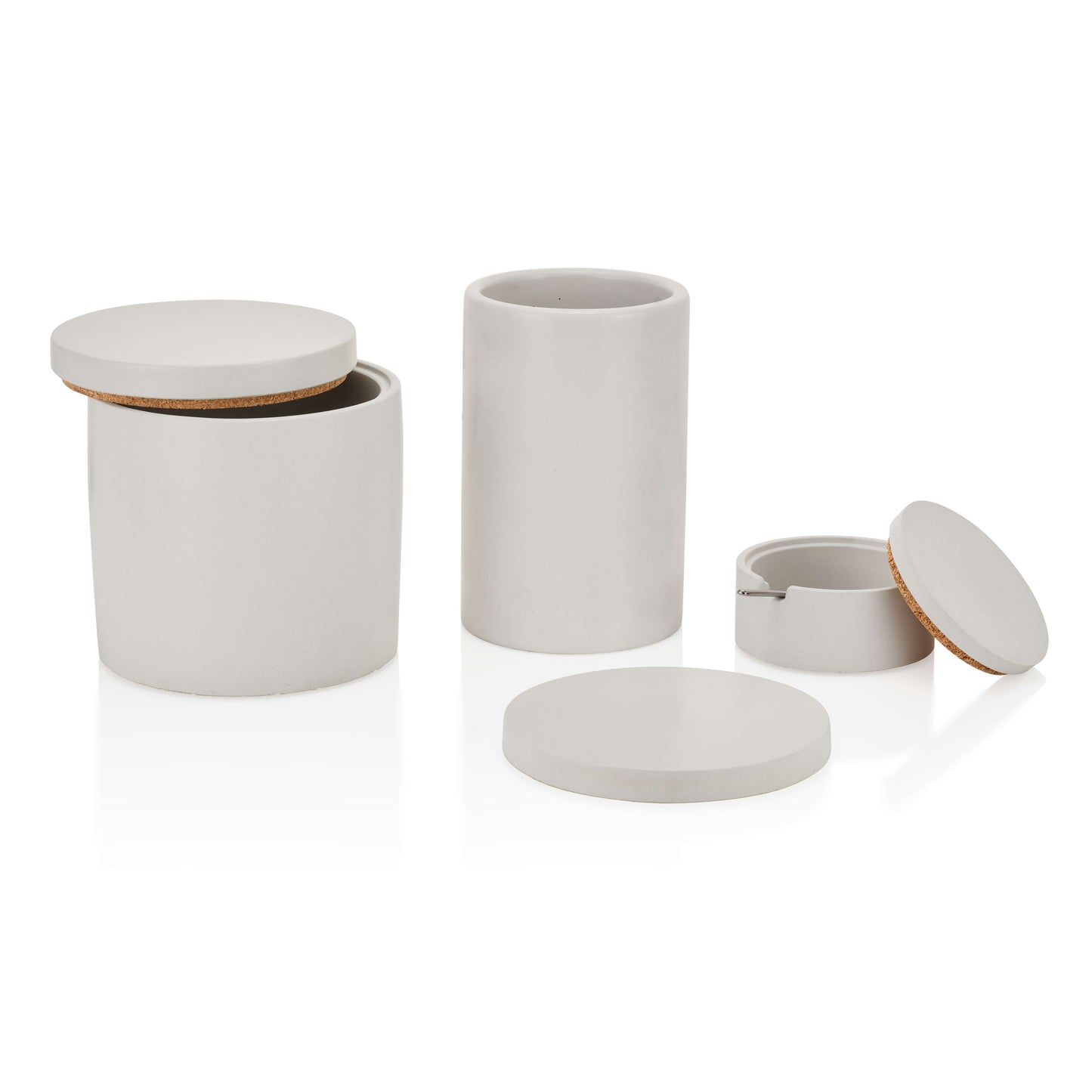 Concrete Kitchen Set: White
