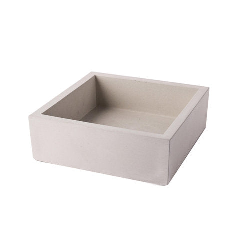 Concrete Cocktail Napkin Bin: Gray