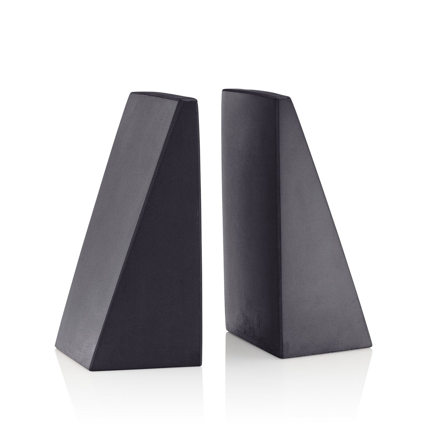 Concrete Angular Bookends: Charcoal