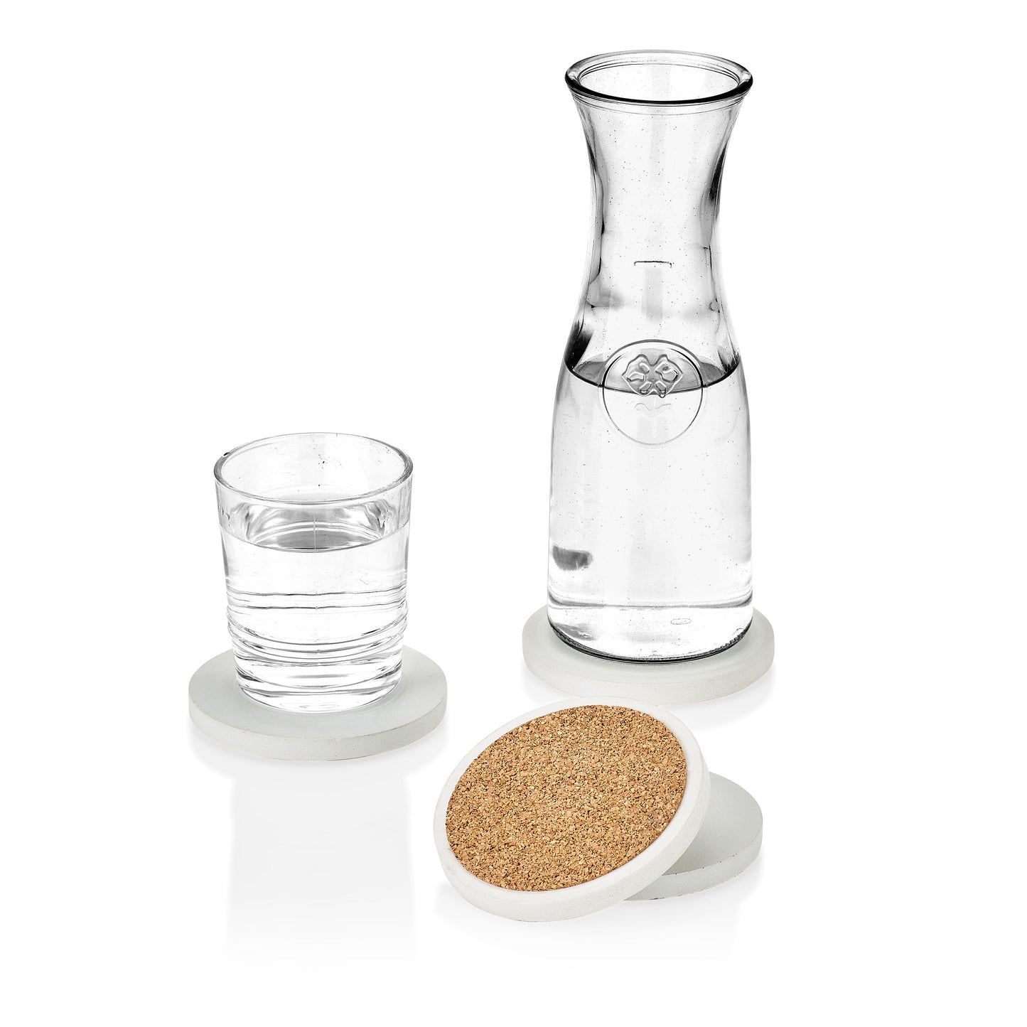 Concrete Coasters: White