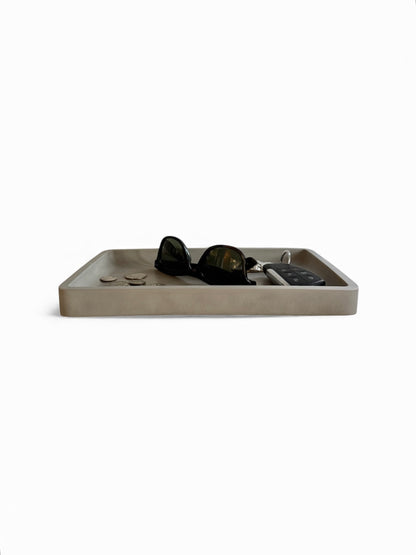Concrete Engraved Valet Tray