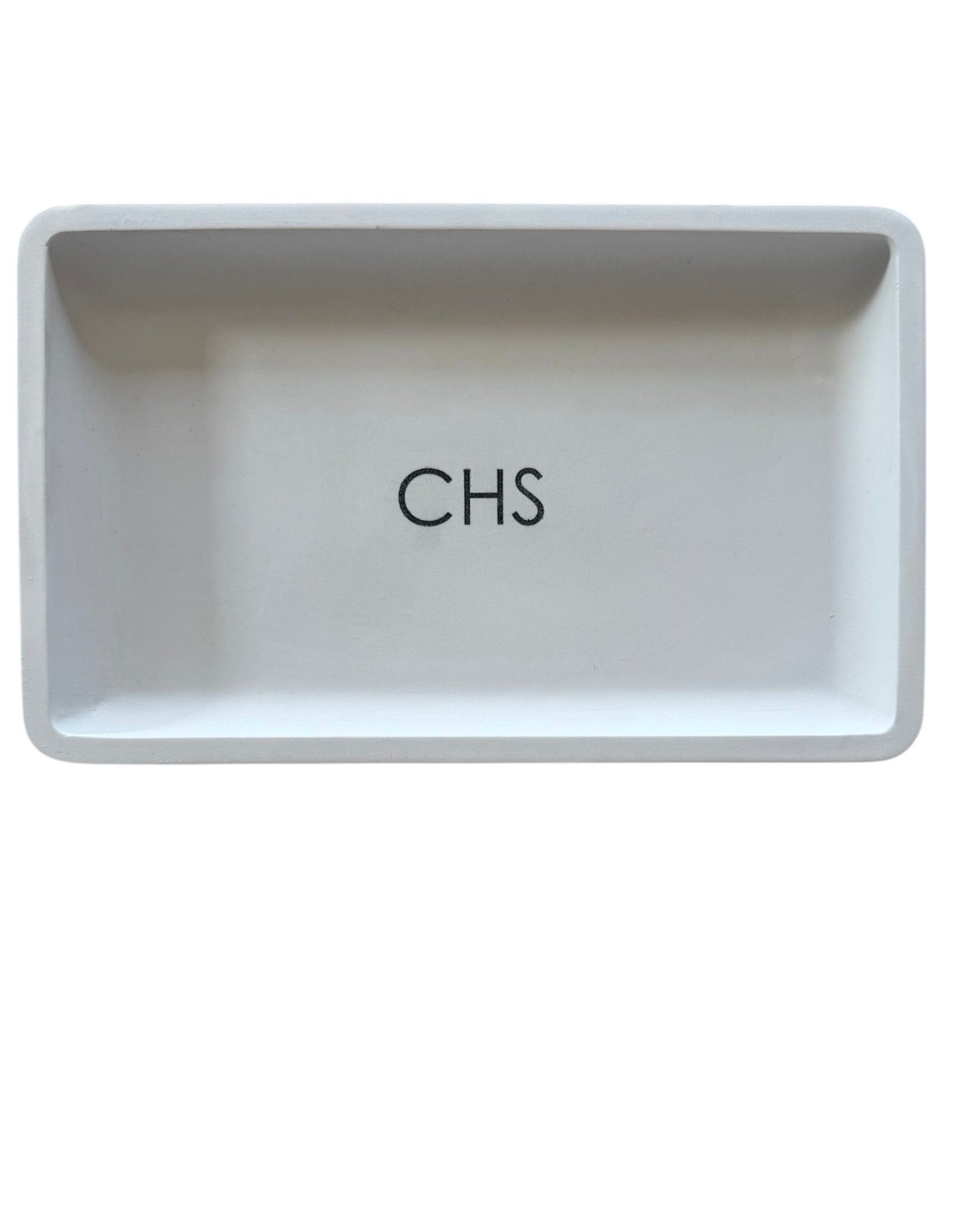 Concrete Engraved Valet Tray