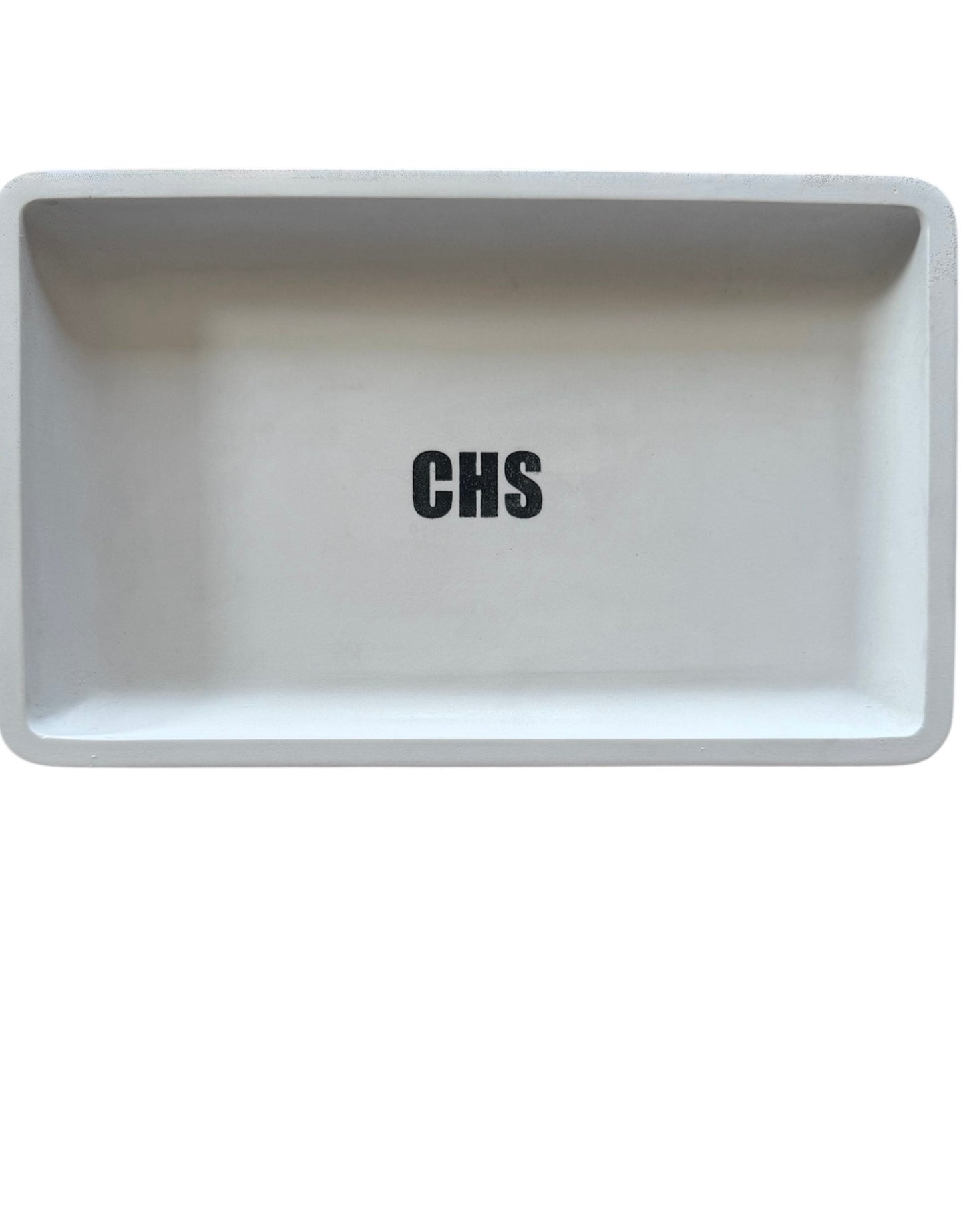 Concrete Engraved Valet Tray