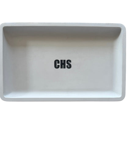 Concrete Engraved Valet Tray