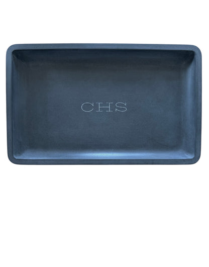 Concrete Engraved Valet Tray