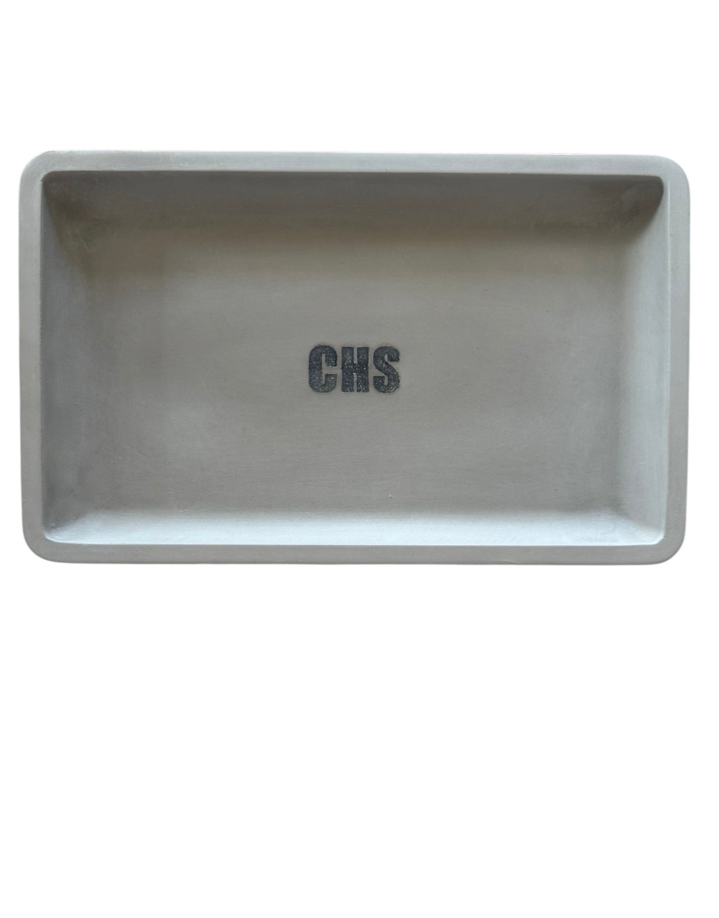 Concrete Engraved Valet Tray