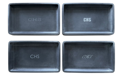 Concrete Engraved Valet Tray