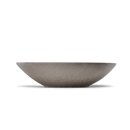 Concrete Infinity Bowl with Birch Presentation Crate: Gray