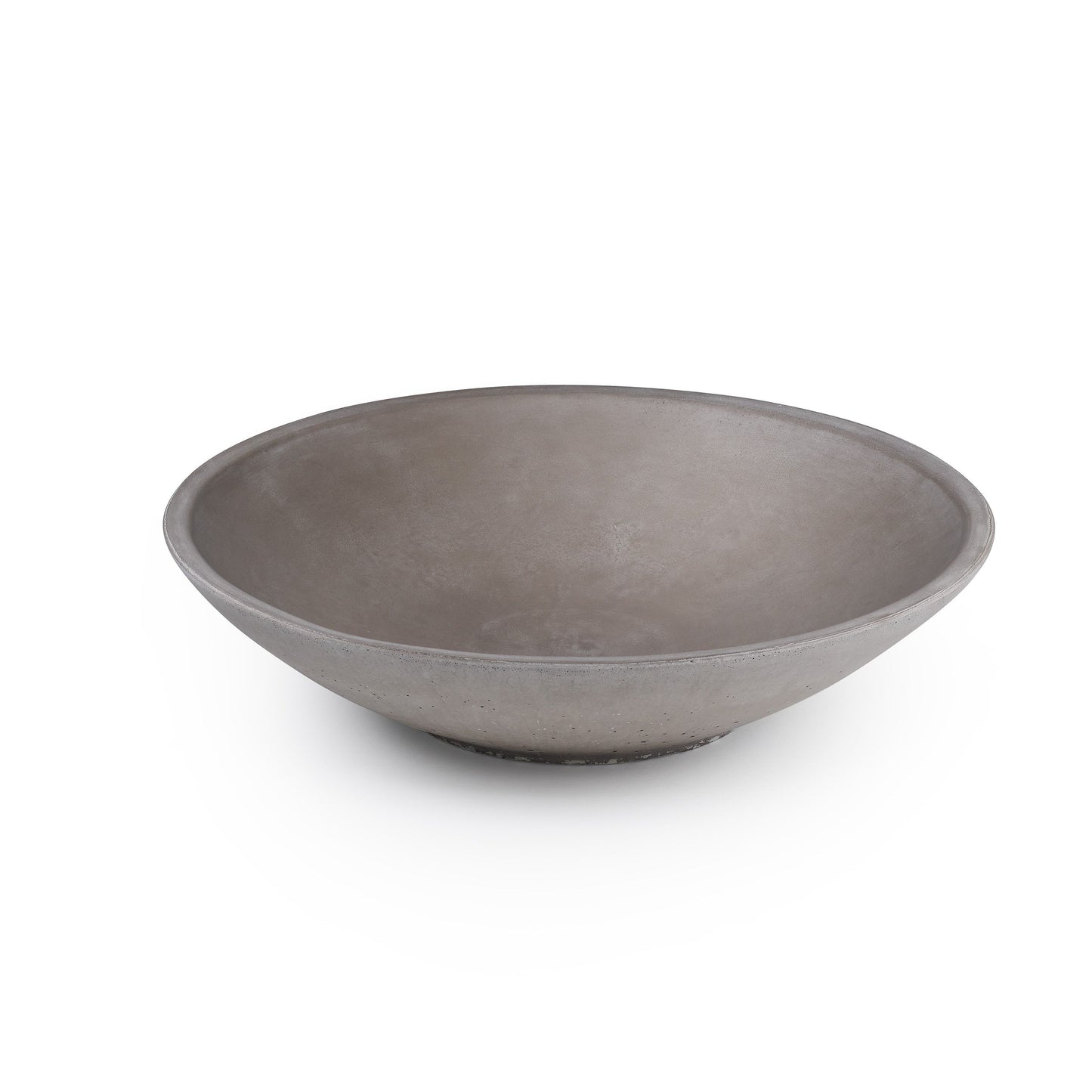 Concrete Infinity Bowl with Birch Presentation Crate: Gray