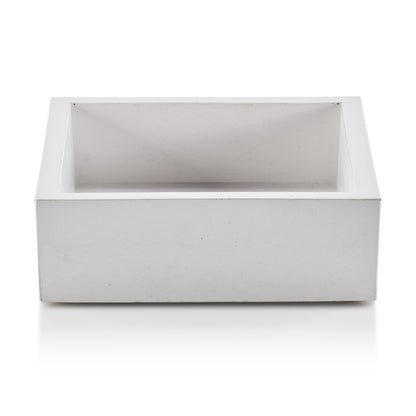Concrete Cocktail Napkin Bin: White
